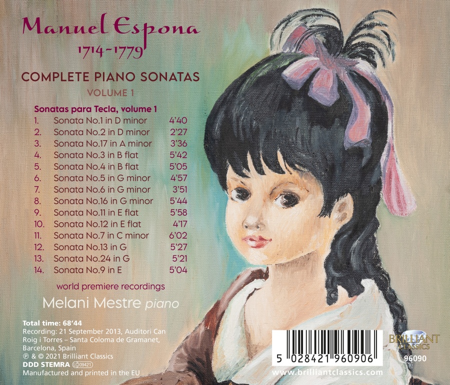 Espona: Complete Piano Sonatas, volume 1 - slide-1