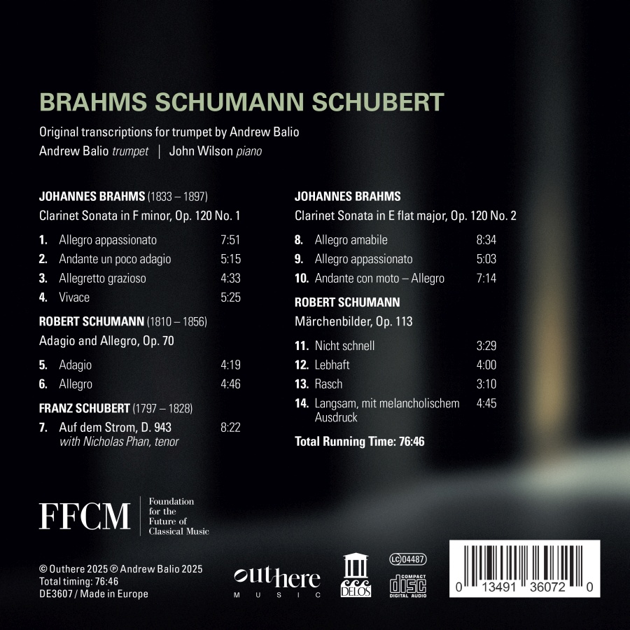 Brahms, Schumann & Schubert: Original Transcriptions for Trumpet - slide-1