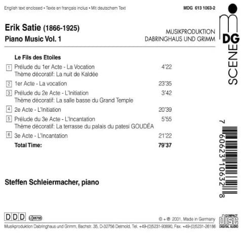 Satie: Piano Music vol. 1 - slide-1