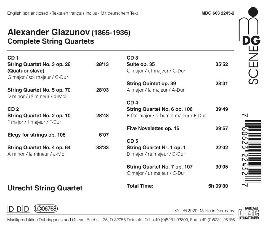 Glazunov: Complete String Quartets - slide-1