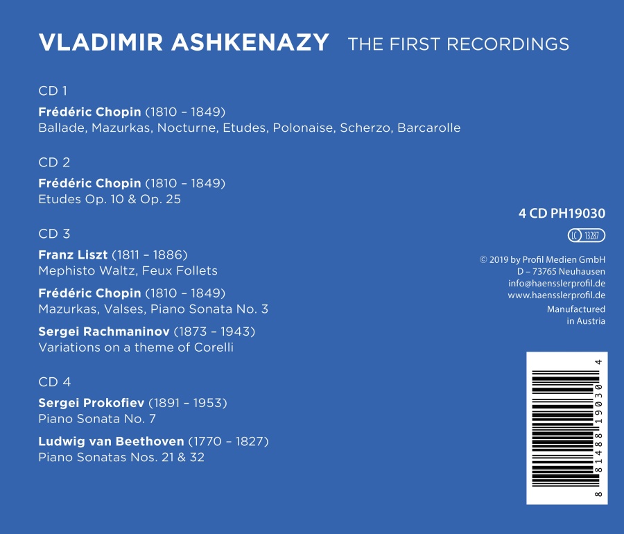 Ashkenazy: The First Recordings - slide-1
