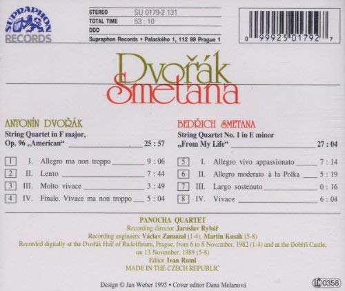 Dvorak: String Quartet No. 12 / Smetana: String Quartet No. 1 - slide-1