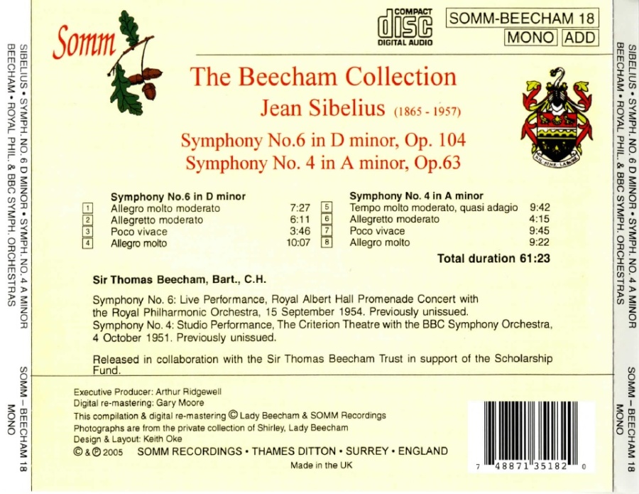 Sibelius: Symphonies Nos. 6 & 4 - slide-1