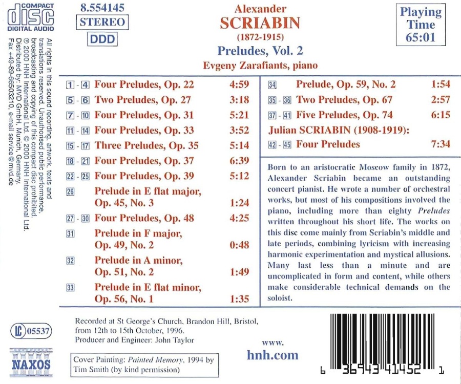 SCRIABIN: Preludes Vol.  2 - slide-1