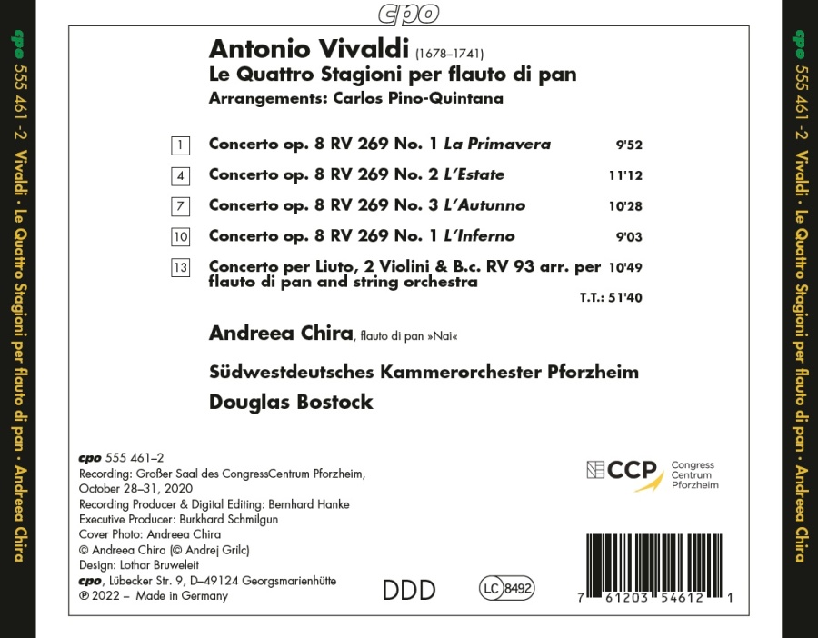 Vivaldi: Le Quattro Stagioni per flauto di pan - slide-1