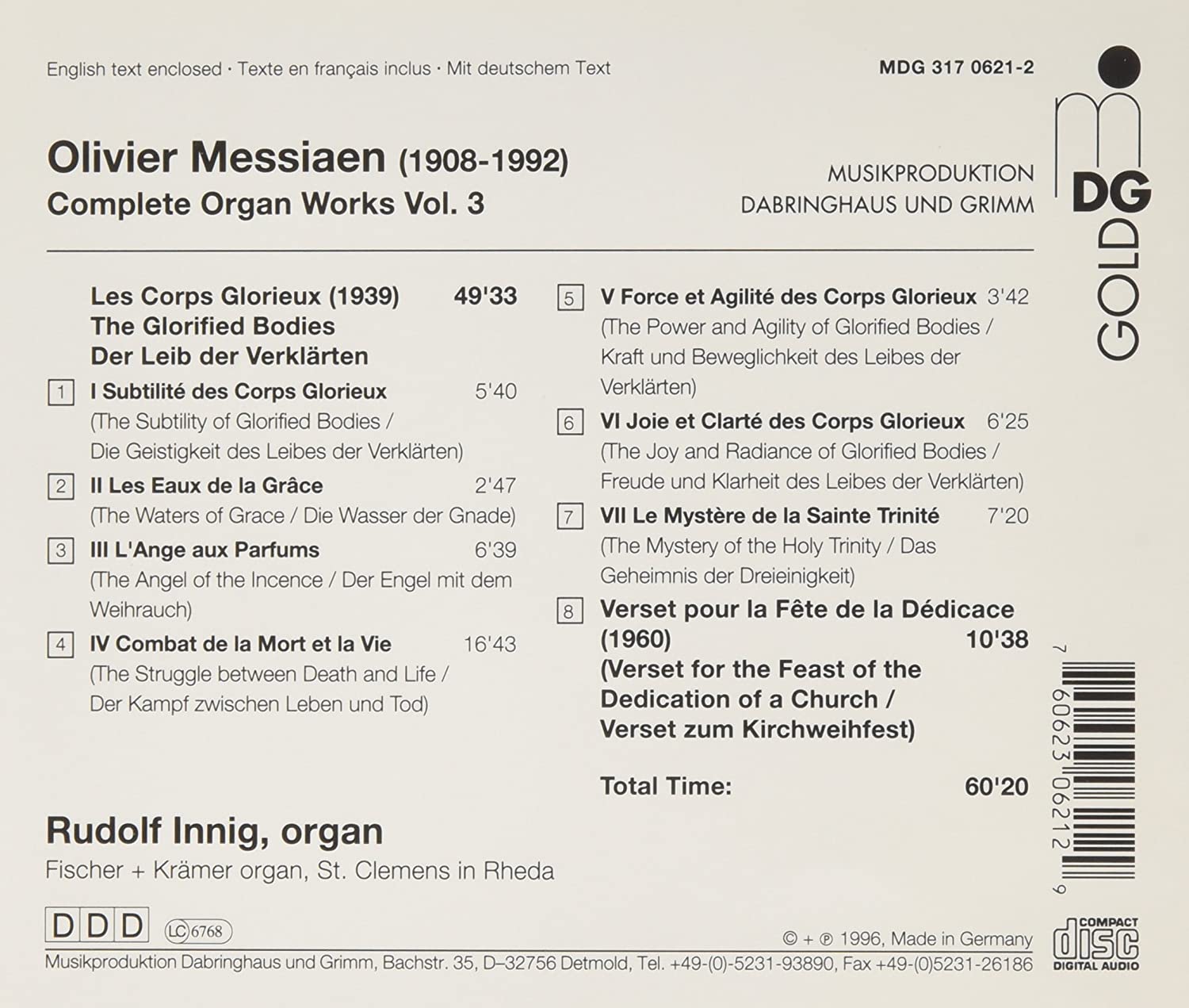 Messaen: Complete Organ Works vol. 3 - slide-1