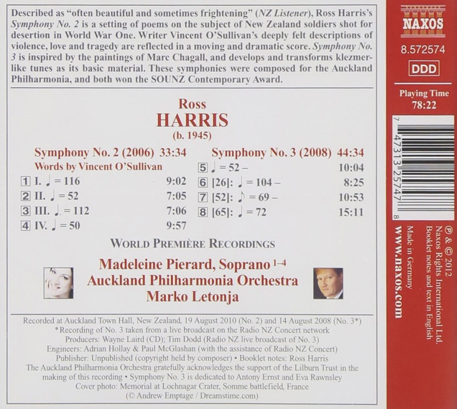 HARRIS: Symphonies Nos. 2 and 3 - slide-1