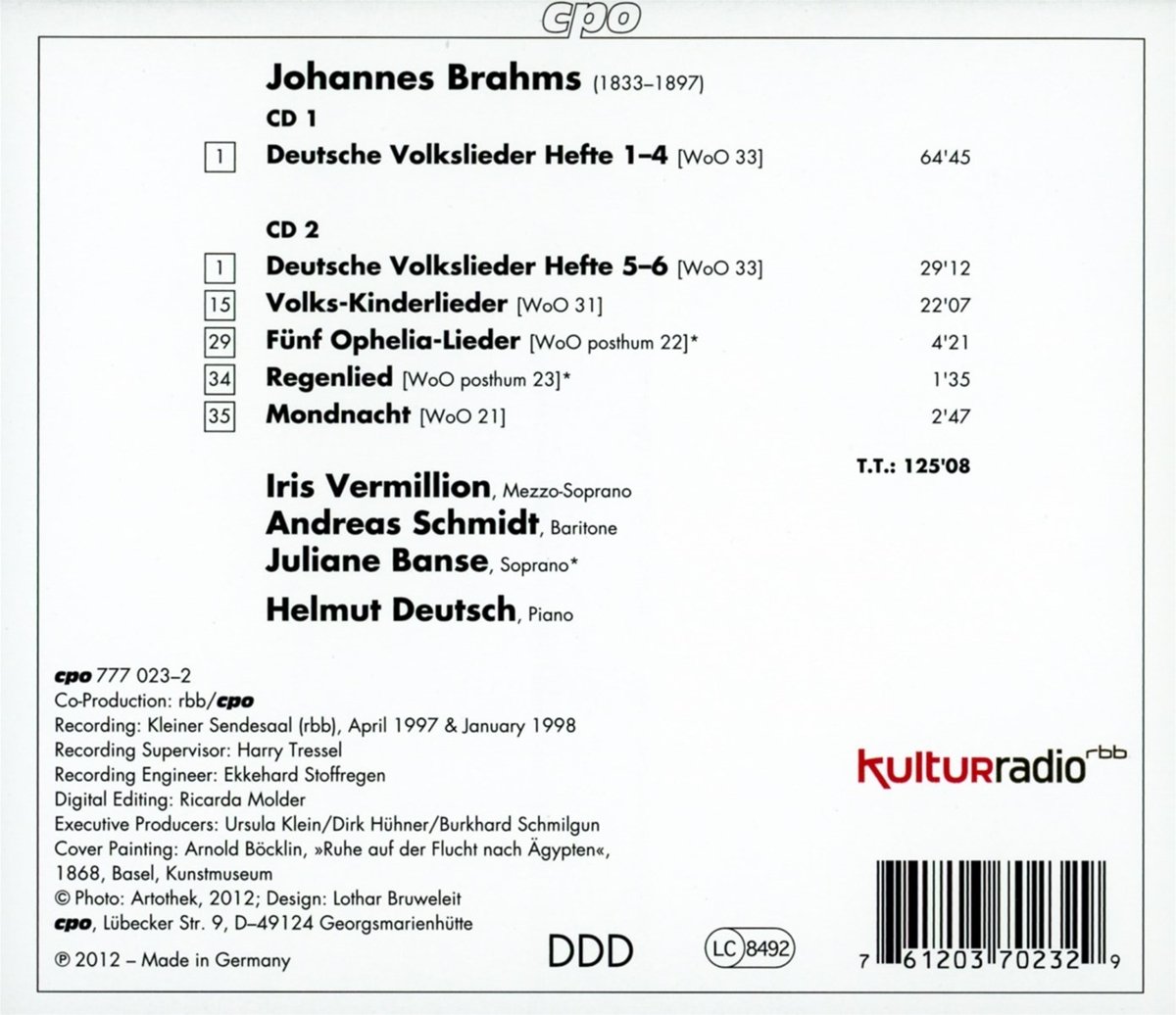 Brahms: Lieder Vol. 10 - slide-1