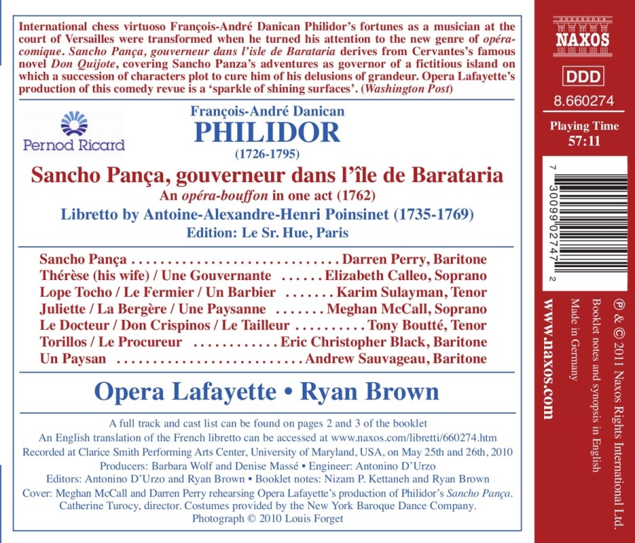Philidor: Sancho Pança, opéra-bouffon in one act (1762) - slide-1