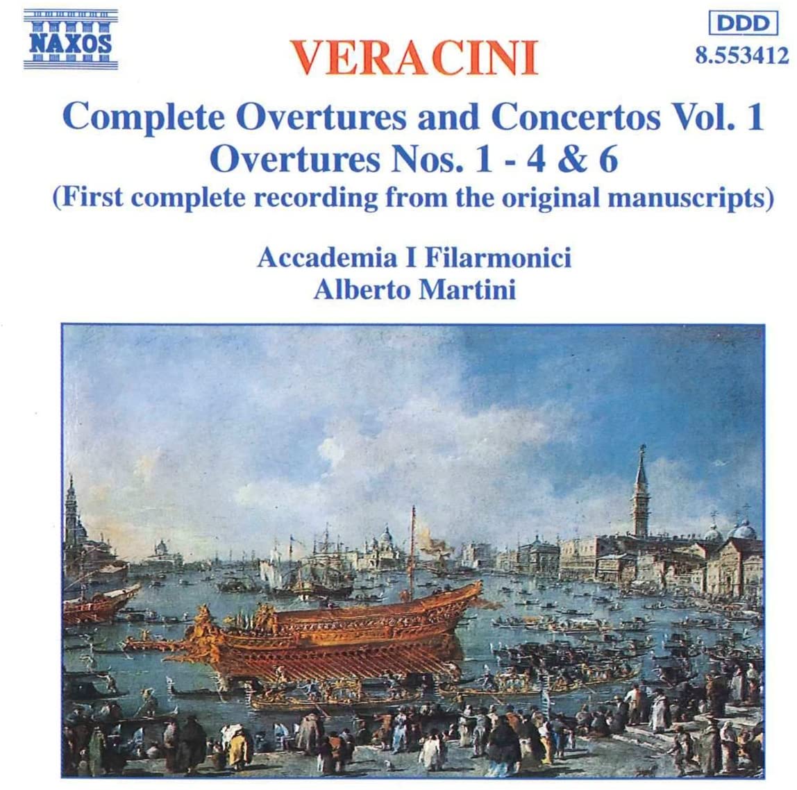 VERACINI: Overtures and Concertos, Vol.  1