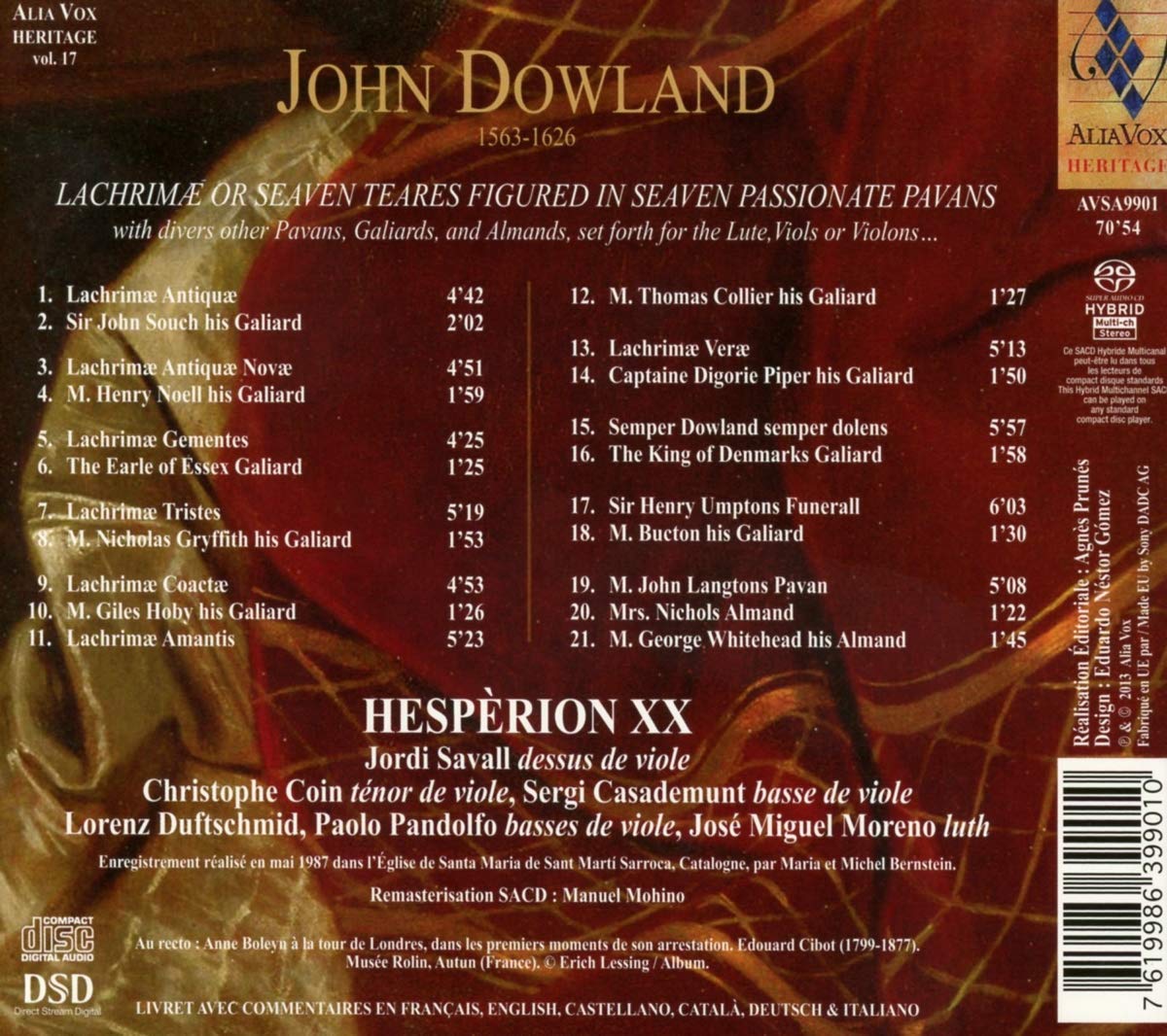 Dowland: Lachrimae or Seaven Teares - slide-1