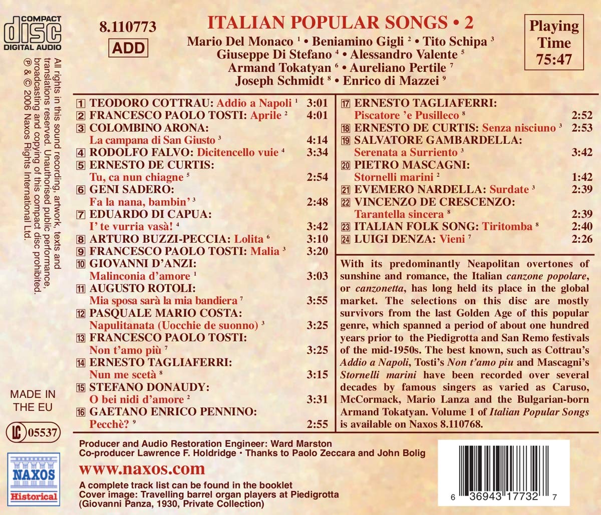 Italian Popular Songs Vol.2 - slide-1