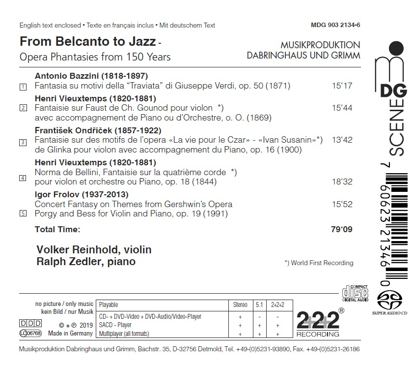 From Belcanto to Jazz - Opera Phantasies from 150 years - slide-1