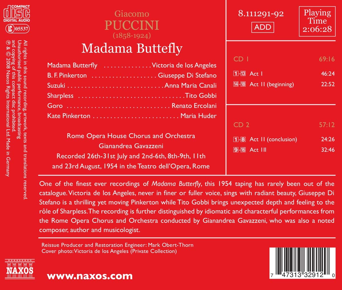 Puccini:  Madama Butterfly – 1954 - slide-1