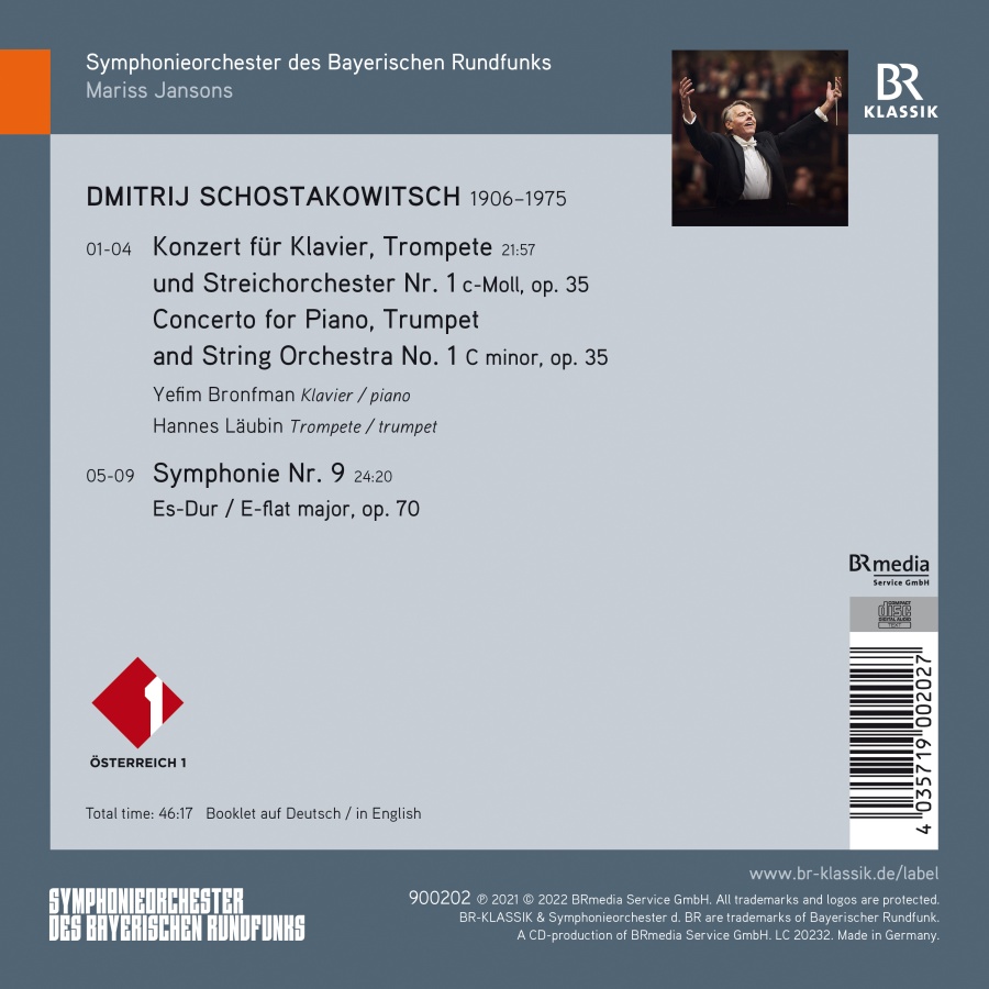Shostakovich: Concerto for Piano, Trumpet and String Orchestra No. 1; Symphony No. 9 - slide-1
