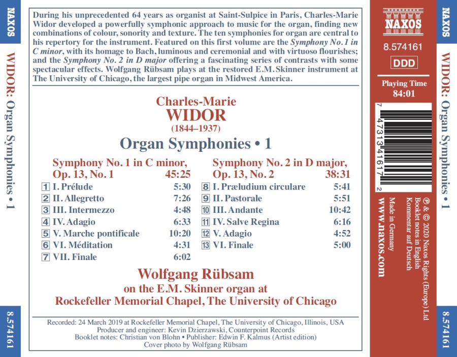 Widor: Organ Symphonies Vol. 1 - slide-1