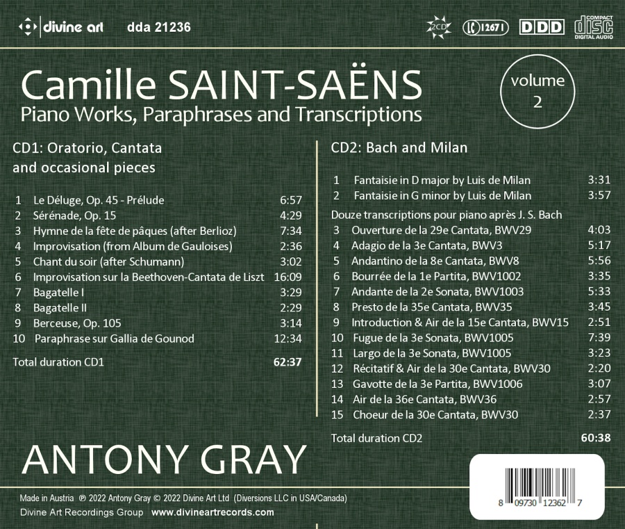 Saint-Saëns: Piano Works Vol. 2 - slide-1