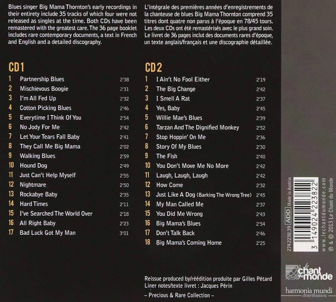 Big Mama Thornton: Precious & Rare -  The complete (1950-1961) - slide-1