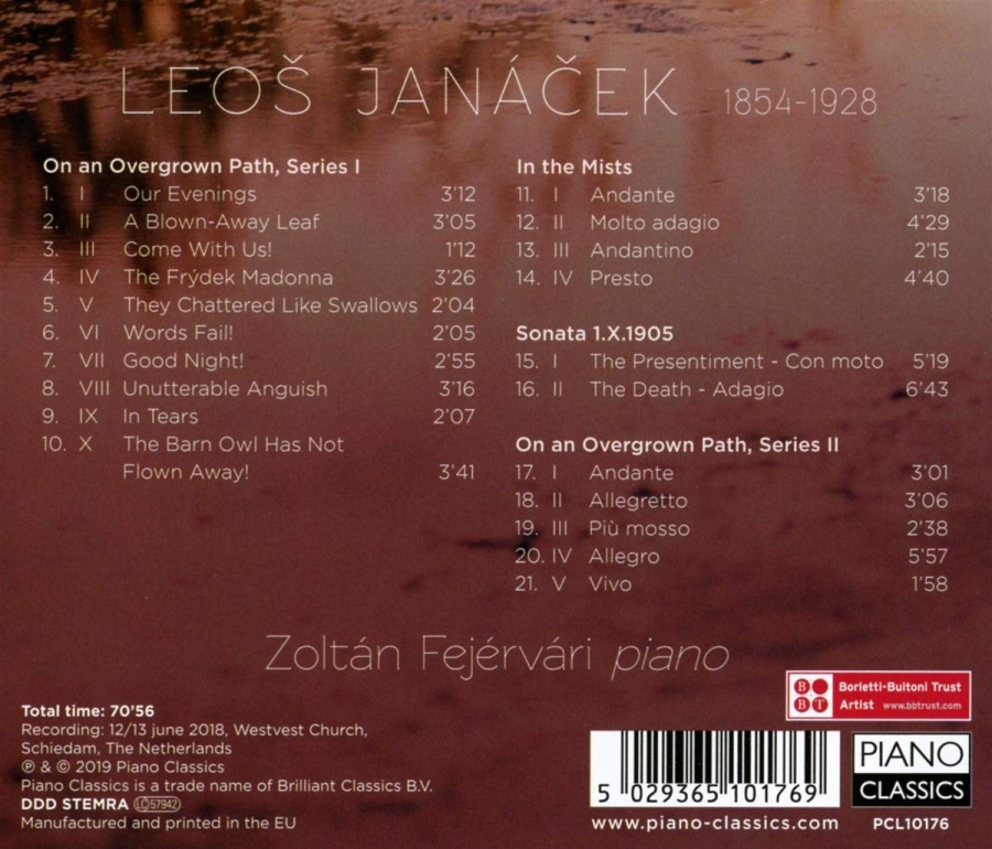 Janáček: On an Overgrown Path; In the Mists; Sonata - slide-1