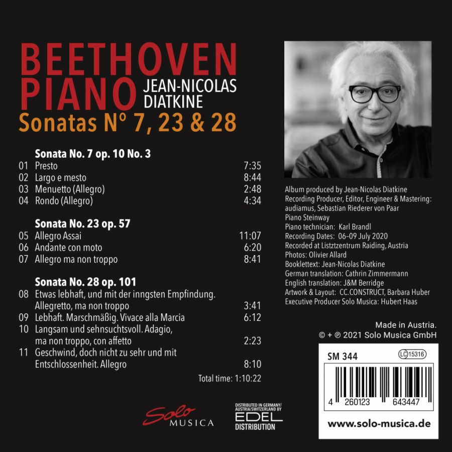 Beethoven: Piano sonatas Nos. 7, 23 and 28 - slide-1
