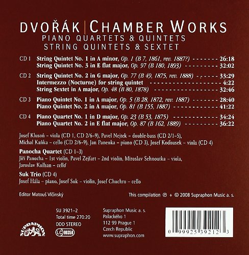 Dvorak: Piano Quartets & Quintets, String Quintets  - slide-1