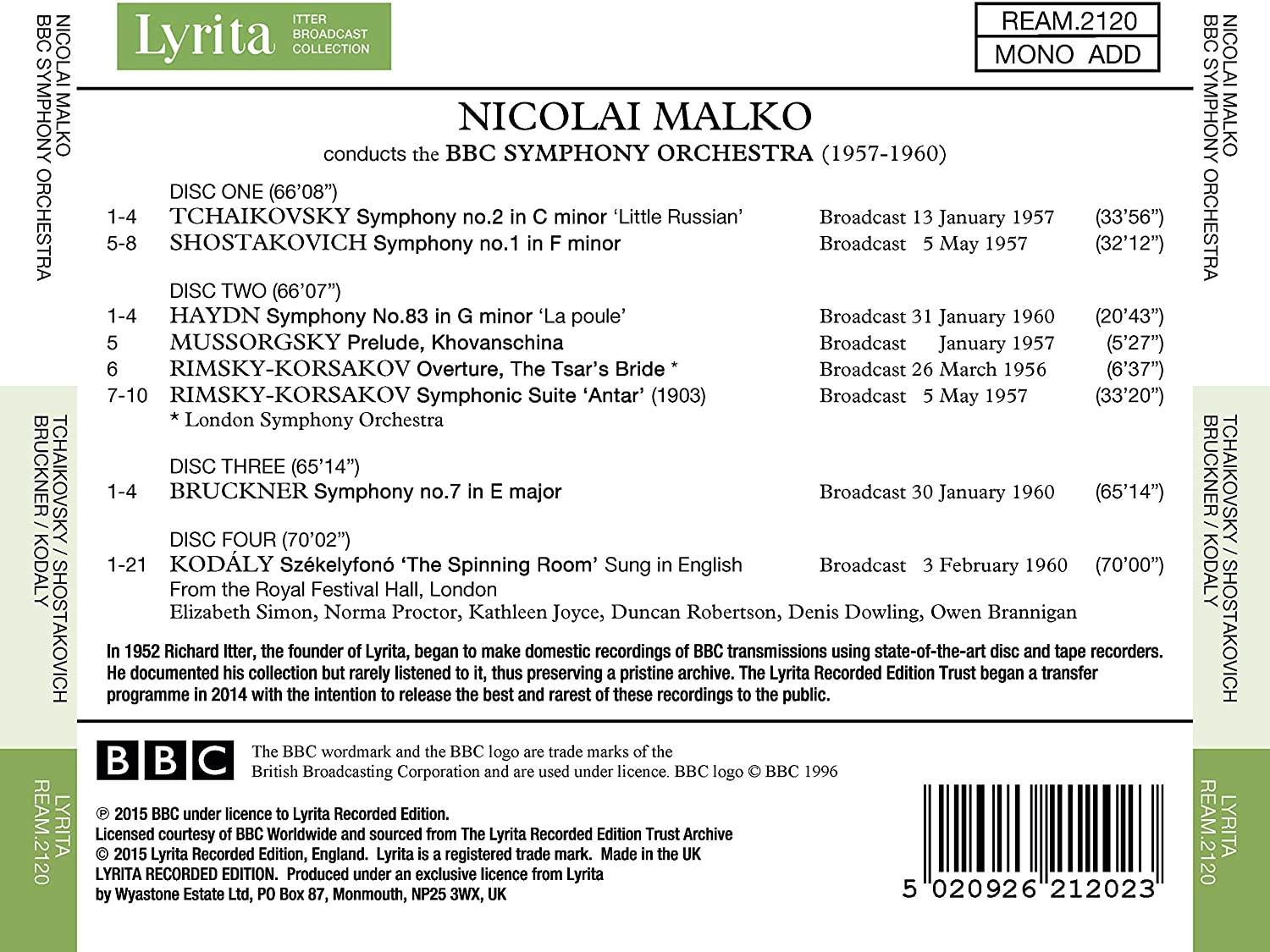 Nicolai Malko conducts the BBC Symphony Orchestra: Tchaikovsky, Shostakovich, Haydn, Mussorgsky, - slide-1