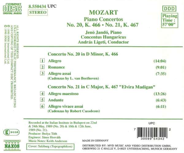 Mozart: Piano Concertos Nos. 20 and 21 - slide-1
