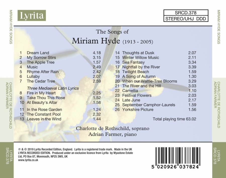 The Songs of Miriam Hyde - slide-1