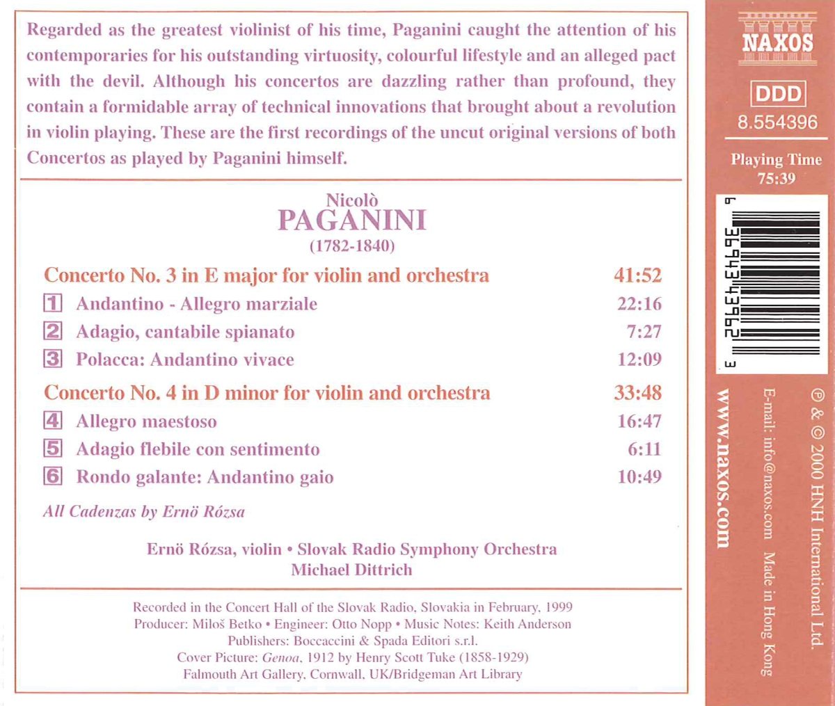 PAGANINI: Violin Concertos 3 & 4 - slide-1