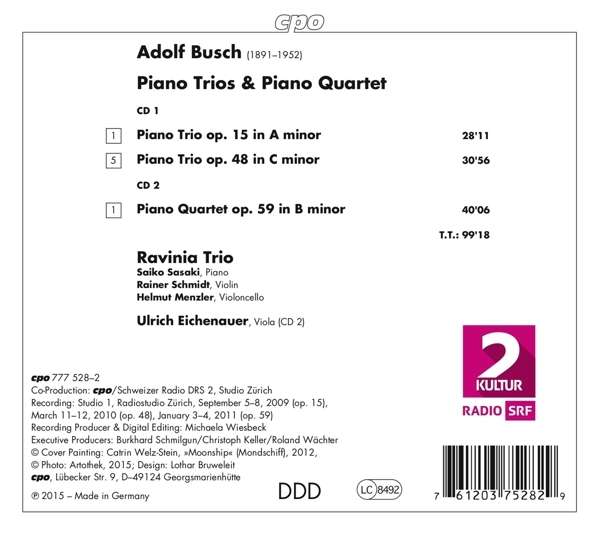 Busch: Piano Trios & Piano Quartet - slide-1