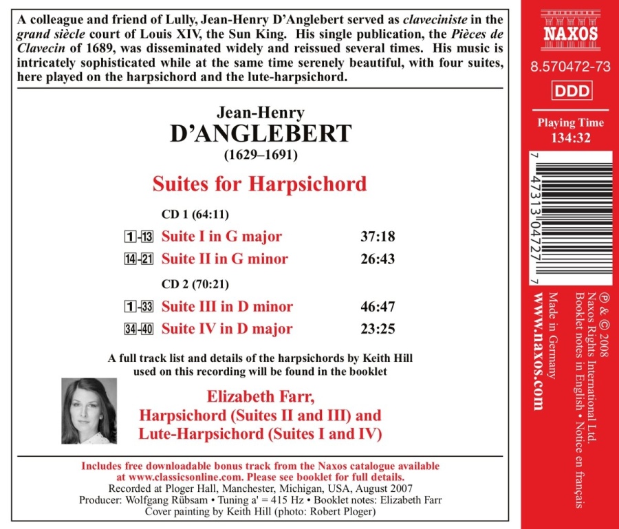 D'Anglebert: Suites for Harpsichord - slide-1