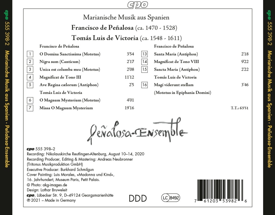 Victoria: Missa O Magnum Mysterium; Peñalosa: Magnificat; Motets - slide-1