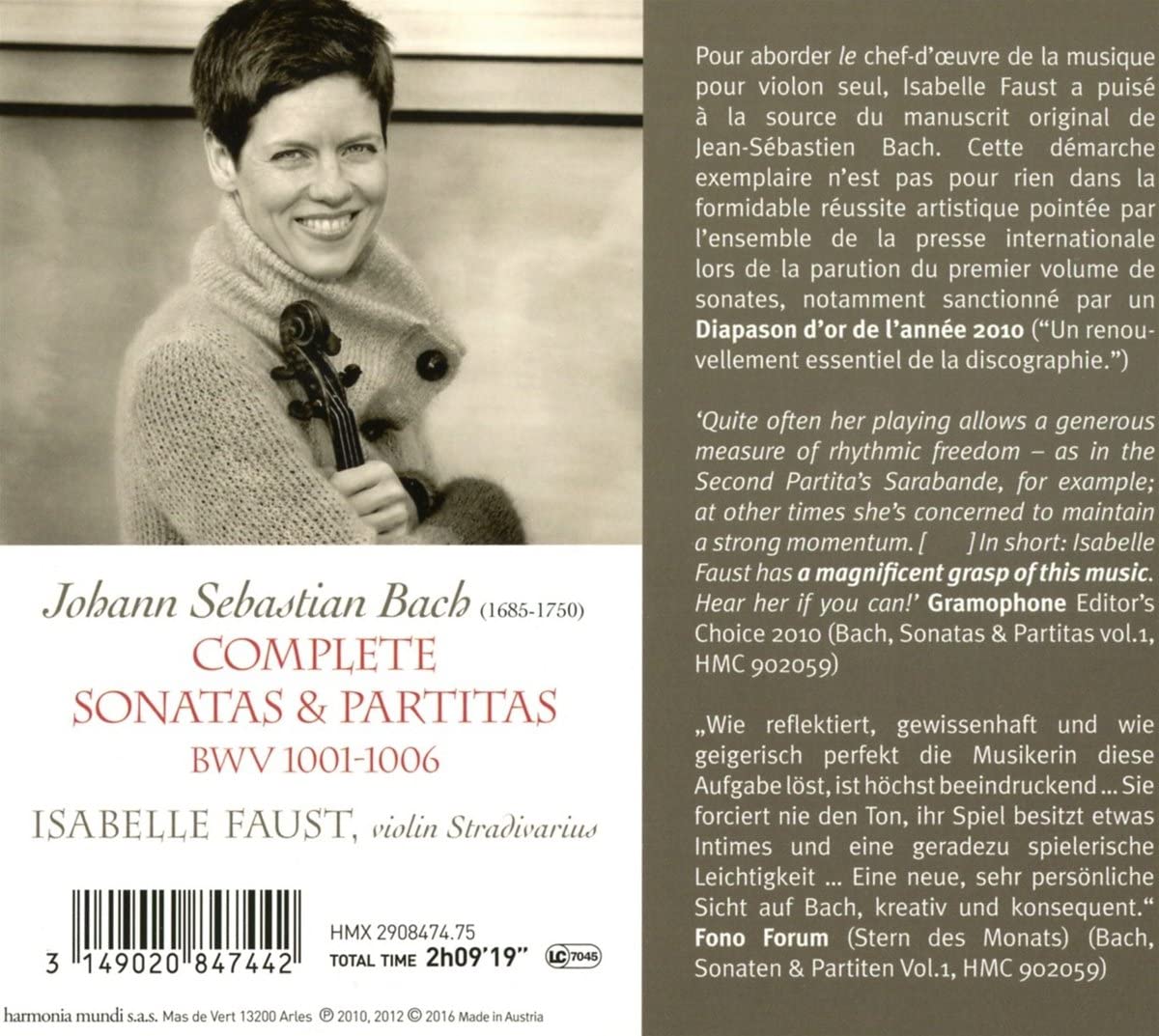 Bach: Violin Sonatas & Partitas for solo violin vol. 1 & 2, BWV 1004 - 1006 - slide-1