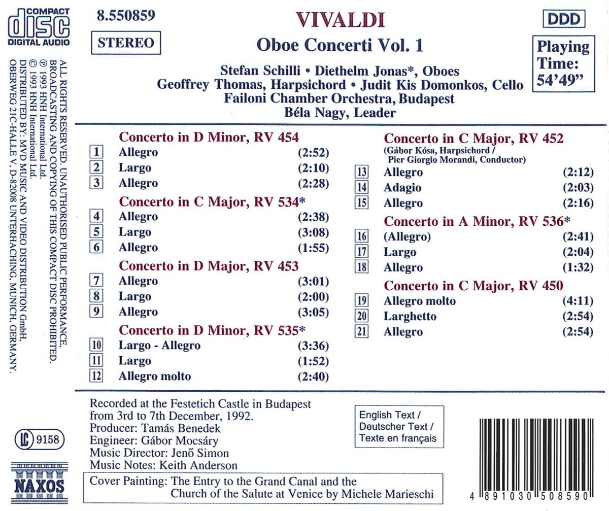 VIVALDI: Oboe Concerti vol. 1 - slide-1