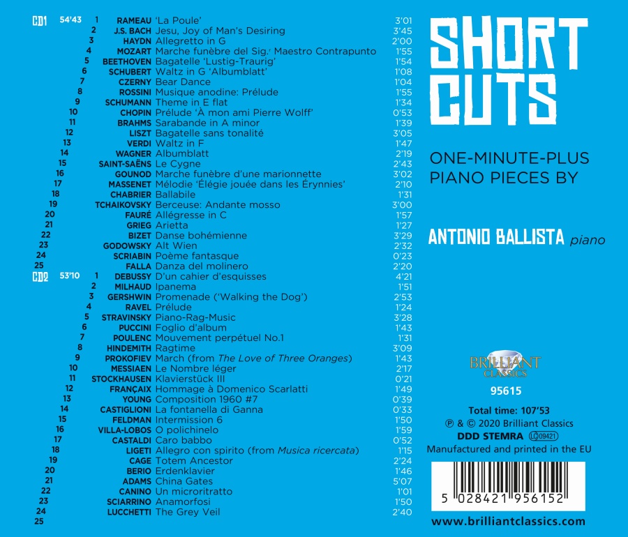 Short Cuts: 50 Piano Pieces - slide-1