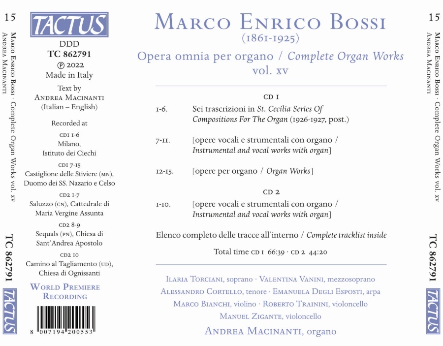 Bossi: Complete Organ Works vol. XV - slide-1