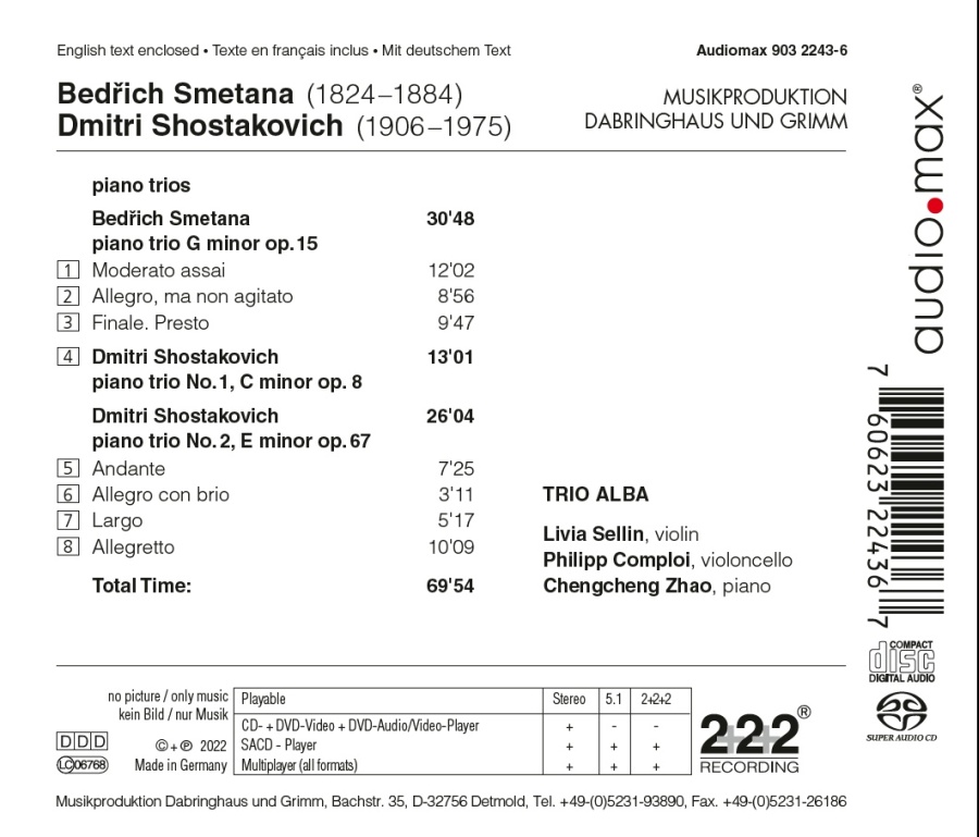 Shostakovich; Smetana: Piano Trios - slide-1