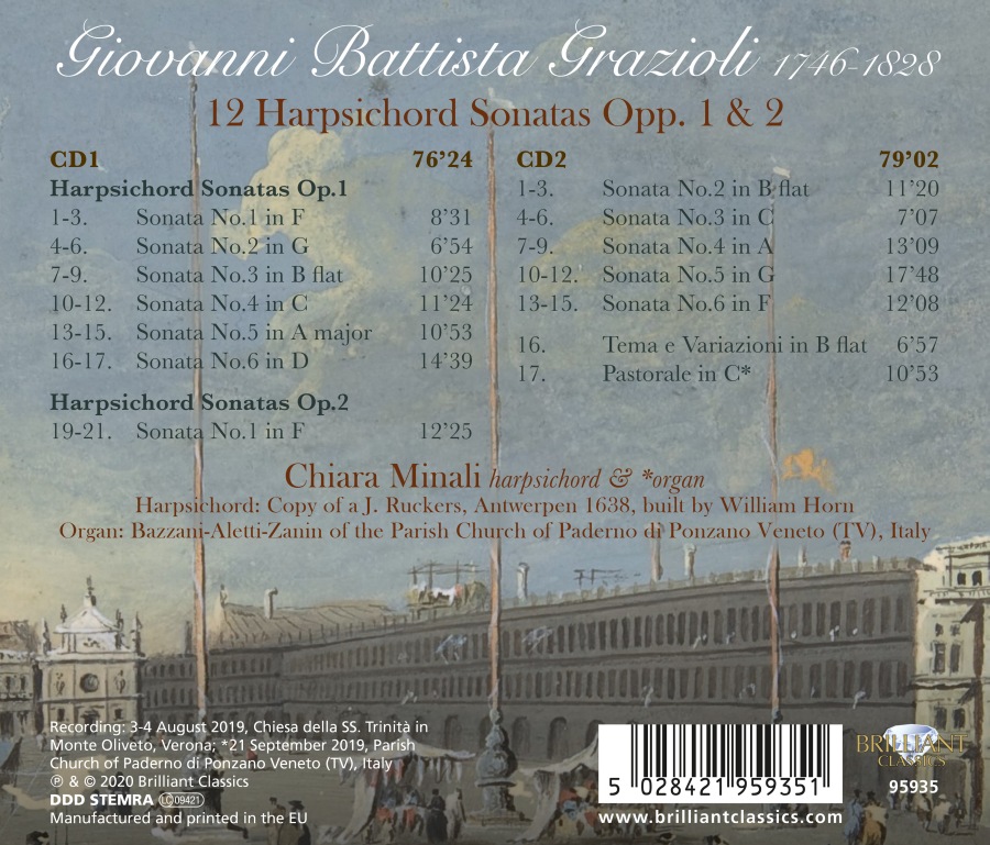 Grazioli: 12 Harpsichord Sonatas Opp. 1 & 2 - slide-1