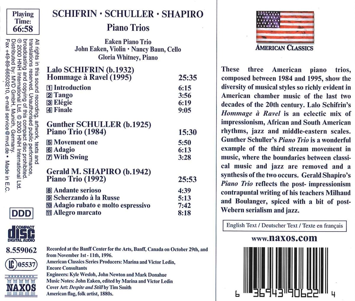 Schifrin / Schuller / Shapiro: Piano Trios - slide-1