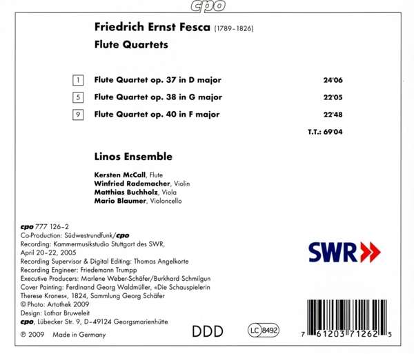 Fesca: Flute Quartets opp. 37, 38 & 40 - slide-1