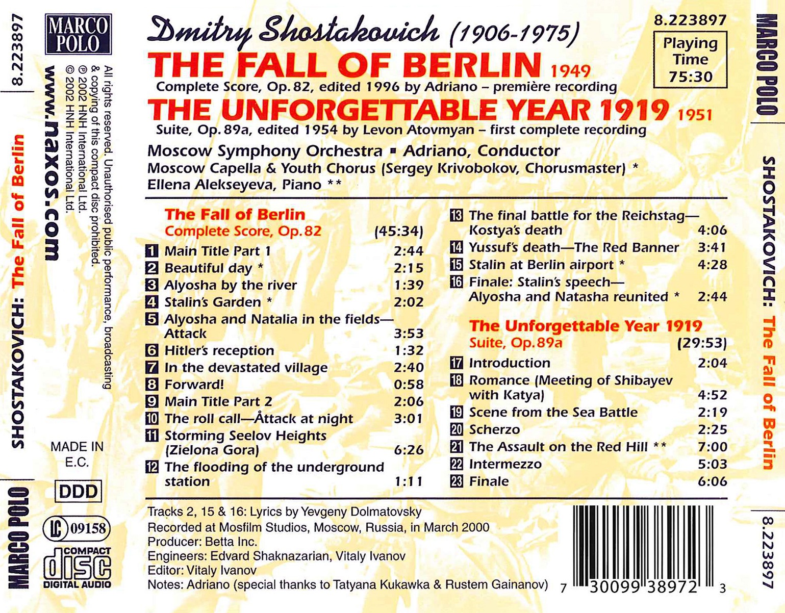 SHOSTAKOVICH: The Fall of Berlin - slide-1