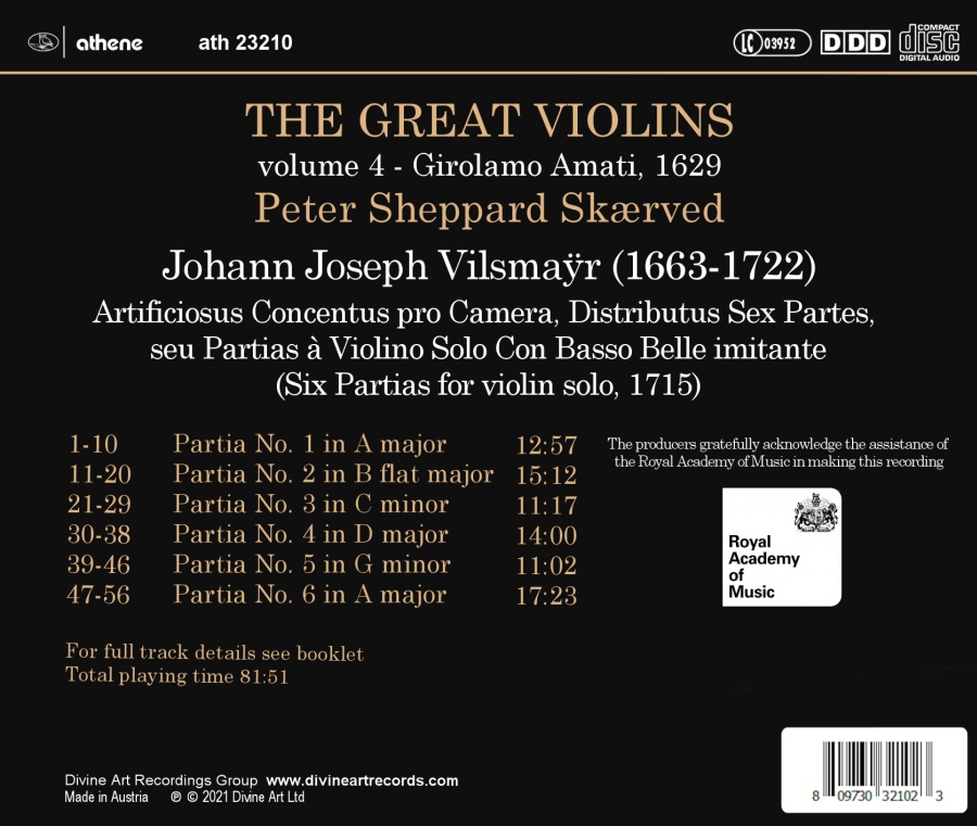 Vilsmaÿr: Six Partias for solo violin - slide-1