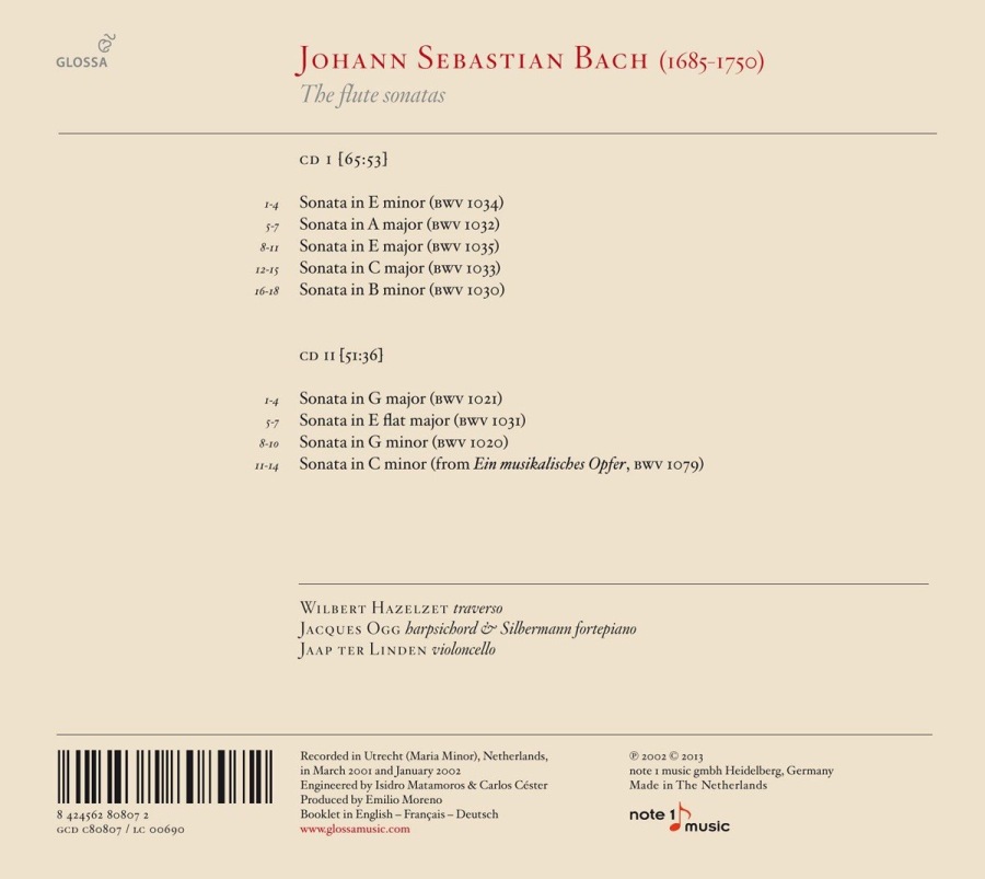 Bach: The Flute Sonatas - slide-1