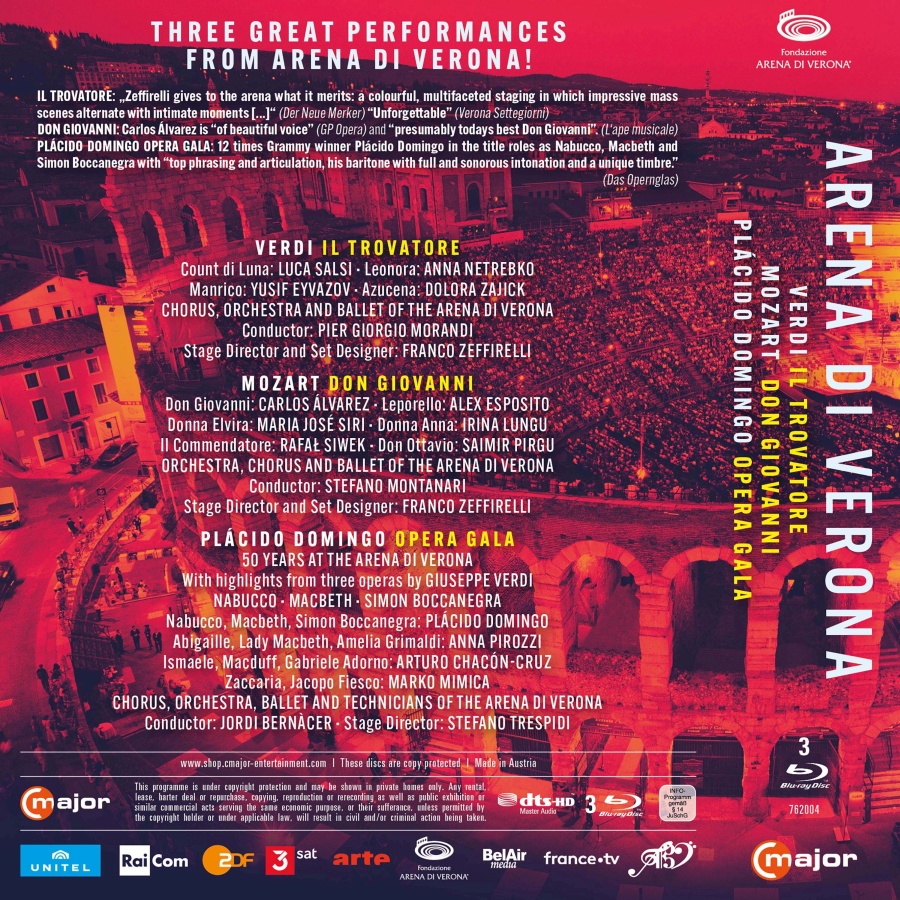 Arena di Verona - Il Trovatore; Don Giovanni; Plácido Domingo Opera Gala - slide-1