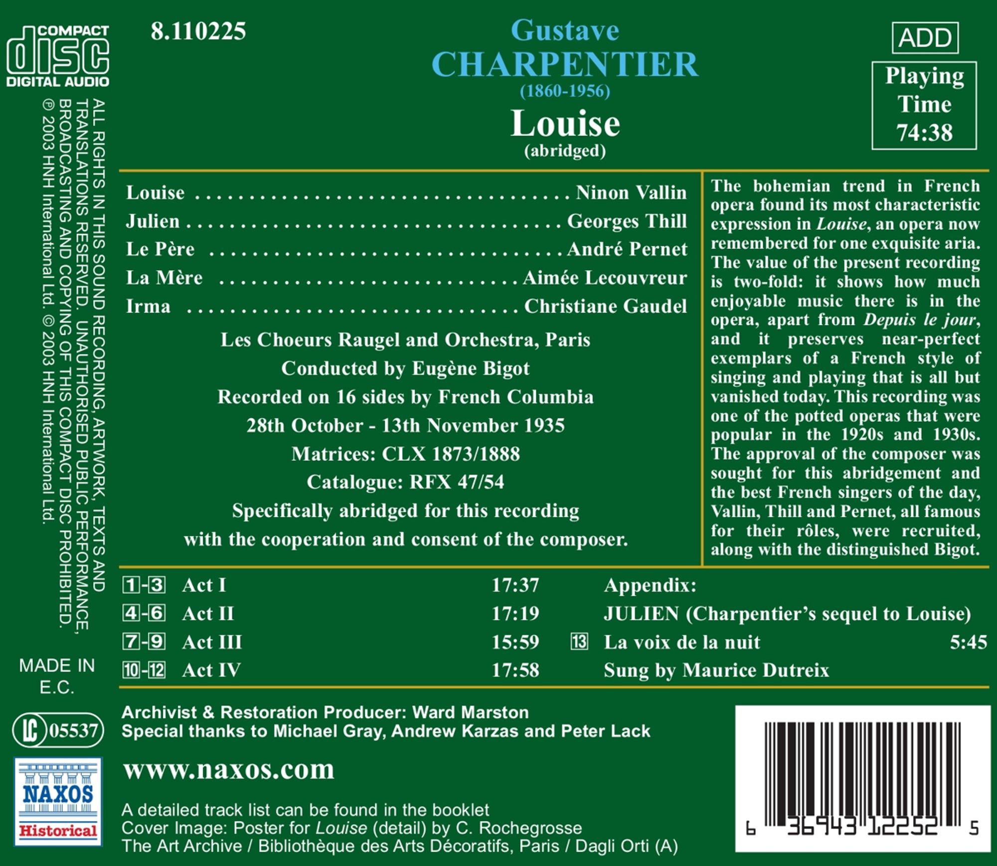 CHARPENTIER: Louise ( 1935 ) - slide-1