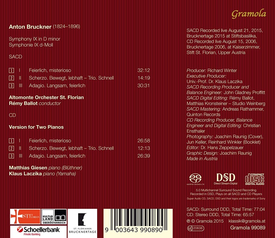 Bruckner: Symphonie IX + version for 2 pianos - slide-1