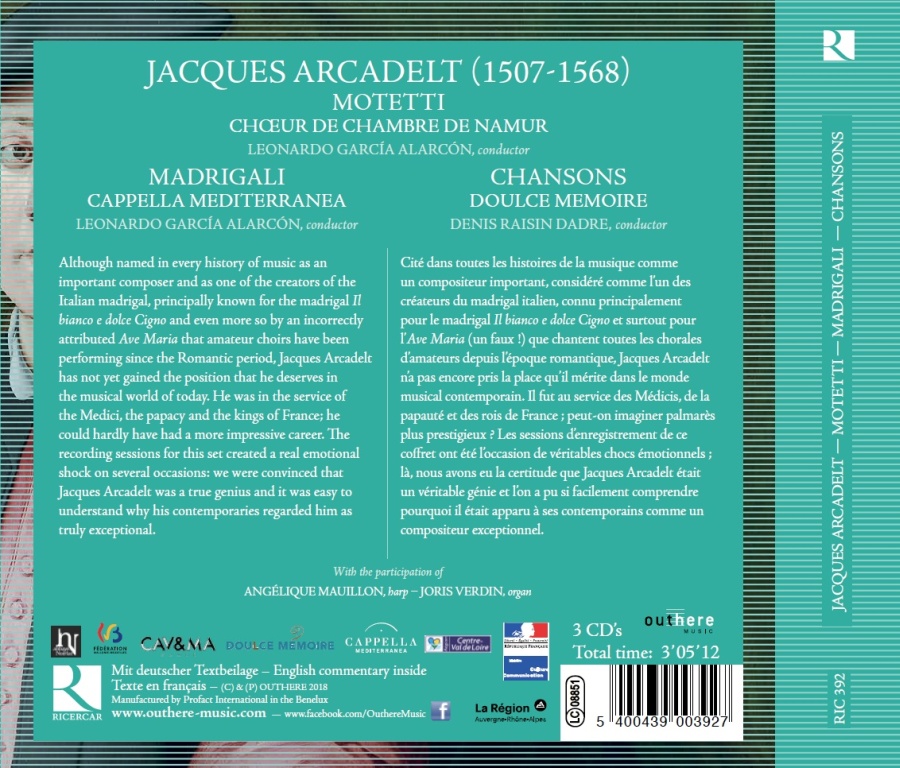 Arcadelt: Madrigali, Chansons & Motetti - slide-1