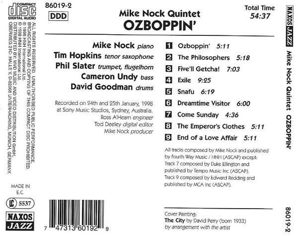 Mike Nock Quintet: Ozboppin' - slide-1