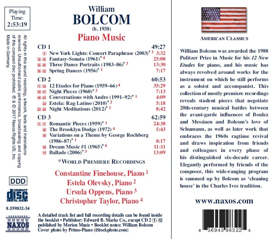 Bolcom: Piano Music - slide-1