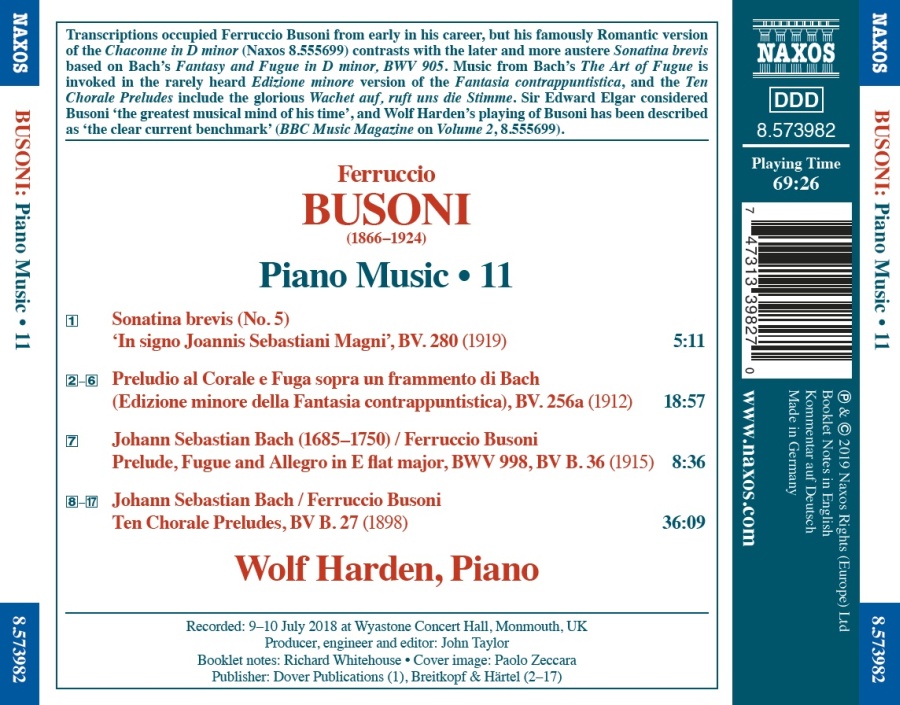 Busoni: Piano Music Vol. 11 - slide-1